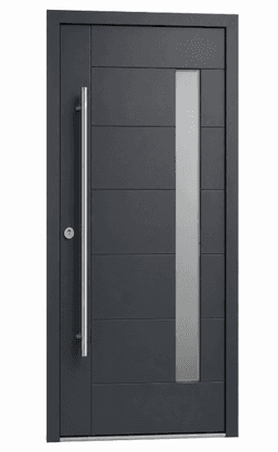 Modern Aluminum Door with Vertical Glass